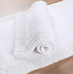 Bedding Craft Cotton Bath Mat Rug, Reversible Water Absorbent Cloth Bathmat, Machine Washable 21x34