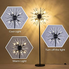 Wellmet Black Floor Lamp for Living Room, Mid Century Modern Floor Lamps for Bedroom, 65.3 Inch Tall Unique Metal Floor Lamp for Corner Decorative, Globe Shade