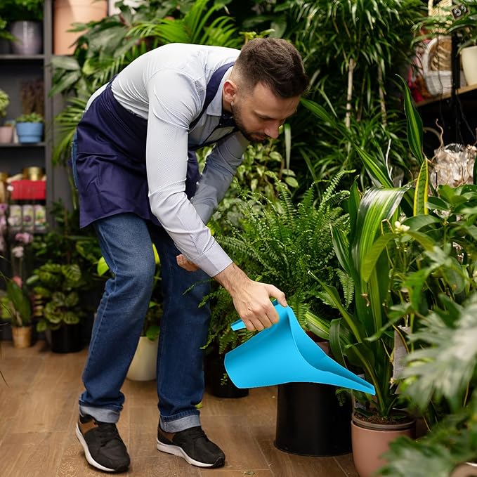 Plant Watering Can - for Home Garden - 1/2 Gallon - Blue