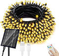 Solar Christmas Lights Outdoor, 137FT 400 LED Solar String Lights with Remote,19 Modes Waterproof Warm White Solar Fairy Lights Outdoor for Halloween Garden Home Festival Christmas Decorations