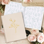 Lanpn Mom Life Story Book Journal with 270+ Prompts, Linen Hardcover Mother Story Guided Journal, Mom Memory Keepsake Book to Fill Out, Mother's Day Birthday Christmas Gift for Mom, Beige
