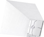 2 Pack 4"×9" × 8.3”inches Spider Small Square Lampshades for Wall Lamps Table Lamps Floor Lamps-Wall Mount Lamp Shade White Texture Lampshades Replacement for Bedroom By GO&SO