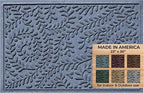 WaterHog Indoor/Outdoor Use Door Mat, 2' x 3', Made in USA, Welcome Mat for Front Door, Durable, Water-Trapping Floor Rug, Decorative, Skid-Resistant Entryway, Boxwood Collection, Bluestone