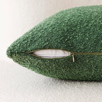 Foindtower Pack of 2 Textured Boucle Throw Pillow Covers Accent Solid Pillow Cases Cozy Soft Decorative Couch Cushion Case for Chair Sofa Bedroom Living Room Home Decor 18 x 18 Inch Hunter Green