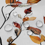 Brown Eucalyptus Leaves Shower Curtain Fall Leaf Floral Shower Curtains for Bathroom Waterproof Polyester Fabric Bath Curtain 72 x 72 Inch with 12 Hooks