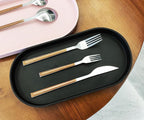Black Small Tray (11.8 inch), Oval Tray for Kitchen Counter, Bathtub Bathroom Vanity Items, Countertop Organizer, Coffee Accessory, Bar, Serving Seasoning, Salt and Pepper, Soap, Perfume.