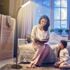 Led Floor Lamps with 15w/1000lm Bright LED Floor Lamp with Stepless Adjustable 3000K-6000K Colors and Dimmer, Remote and Touch Control Reading Lamp, Adjustable Gooseneck Floor Lamp for Living Room