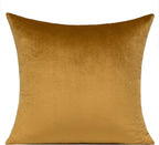 VAKADO 20x20 Inches Gold Christmas Decor Velvet Throw Pillow Covers Brown Golden Decorative Cushion Cases Home for Couch Patio Sofa Bedroom Car Set of 2