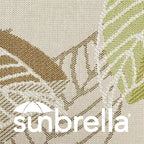 Outdoor Sunbrella Decorative Pillows Pack of 4, 18" x 18" Outdoor Pillow Set for Couch Bed Throw Patio Sofa, Momento Spring
