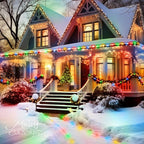 Brightown Solar String Lights Outdoor 2 Pack 72 Feet 200 LED Waterproof Solar Powered String Lights with 8 Lighting Modes, Waterproof Solar Rope Lights for Outside Christmas Party, Multicolor