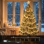 Extra Long Christmas Decorative Outdoor String Light 197 Feet 600LED 8 Modes Indoor Lights with Timer, Outdoor Indoor Fairy Lights Christmas Tree Patio Garden Holiday Warm White