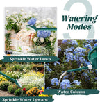 Watering Can for Indoor & Outdoor Plants, Plant Watering Can with Stainless Steel Shower Head, 1 Gallon Plastic Water Can for Garden, Flowers, Vegetable, Greenhouse (AlpineGreen)