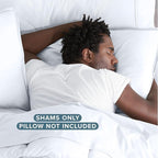 Bare Home King Pillow Sham Covers - Set of 2 - Premium 1800 Ultra-Soft Microfiber - Double Brushed - Stain & Fade Resistant - Bed Pillow Shams - Pillows Not Included (Set of 2, White)