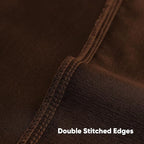 FUTEI Rust Chenille Decorative Throw Pillow Covers 26x26 Inch Set of 2,Soft Cozy Faux Linen Textured Euro Pillow Shams,Farmhouse Home Decor for Couch Living Room
