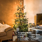 2 Pack Christmas String Lights Battery Operated, 33Ft 100 LED Fairy Lights Waterproof Green Wire Wreath lights Tree Lights with Remote 8 Modes Timer for Bderoom Wedding Decoration (Warm White)