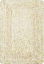 Bathroom Rugs Set 2 Piece Light Yellow Cotton Tufted Reversible Washable Bath Mats for Bathroom Floor| Quick Dry Bathroom Mat for Tub Spa Shower Toilet| Entry Way Door Mats|21x32 & 17x24 Inches