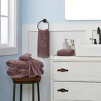 SKL Home CloudSoft Cotton Luxury 4 Pc Bath Towel Set, Plum