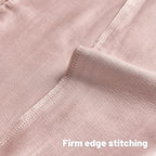 FUTEI Pink Chenille Decorative Throw Pillow Covers 24x24 Inch Set of 2,Soft Embossed Striped Textured European Cushion Case,Modern Home Decor for Couch Bed Living Room