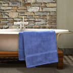Luxury Hotel & Spa Collection Highly Absorbent, Quick Dry 100% Turkish Cotton 700 GSM, Eco Friendly Towel, for Bathroom Dobby Border Soft Bath Towel Set 27 X 54 (Wedgewood, Bath Towels - Set of 2)