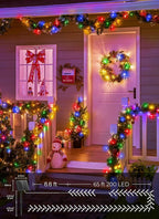 Brightown 4 Pack Solar String Lights Outdoor, Total 288Ft 800 LED Twinkle Fairy Lights Waterproof with 8 Modes Auto On/Off for Patio Tree Garden Party Home Wedding Christmas Decorations (Multicolor)