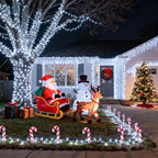 800 LED Christmas Lights Outdoor Indoor, String Lights for Outside with 8 Modes Waterproof, Plug in Twinkle Light Clear Wire for Xmas Tree, Patio, Garden, Party Decorations, White
