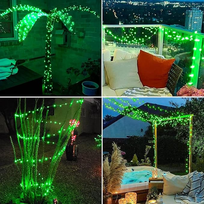 Joomer Battery String Lights, 2PACK Total 100 LED Battery Operated String Light, Twinkle Fairy Lights with Timer for Home, Garden, Store, Party, Holiday, Indoor Decor (Green)