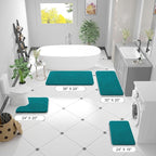 OLANLY Bathroom Rugs 30x20, Extra Soft Absorbent Chenille Bath Rugs, Rubber Backing Quick Dry, Machine Washable Bath Mats for Bathroom Floor, Tub and Shower, Home Decor Accessories, Deep Lake