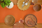 Solino Home Linen Table Runner 48 Inches - 100% Pure Linen Persimmon Orange Table Runner 14 x 48 Inch Ideal for Dresser and Coffee Tables - Fall, Autumn, Halloween, Thanksgiving - Fete