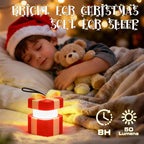 EverBrite Christmas Lantern Set, Holiday Decorations & Gifts for Women and Men, 5 Light Modes AAA Batteries Included, Indoor & Outdoor Use, 3-Pack Santa Claus + Christmas Tree + Gift Box (1 Each)