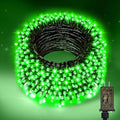 Nisocy 66FT 200 LED Green String Lights with Green Wire, Waterproof Christmas Tree Fairy Lights with 8 Modes, Indoor Outdoor Seasonal Decorative Lighting for Holiday, Party, Garden