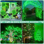 100FT 300 LED Christmas Lights Outdoor, Plug in Christmas String Lights Indoor, Waterproof & 8 Modes & Timer Function, Connectable Fairy Twinkle Light for Bedroom Patio Wedding Party Decor, Green