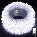 350LED Christmas Lights Indoor Outdoor, 90ft 12 Modes Cool White LED String Lights with Timer Dimmable, Waterproof Tree Lights for Xmas Patio Yard Fence Bedroom Wedding Garden Decor Cool White