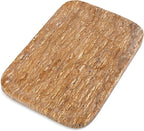 Natural Marble Vanity Tray, 11.8" Travertine/Stone Bathroom Tray Countertop, Golden Stone for Perfume Jewelry Holder, Decorative Dresser Organizer, Storage for Kitchen Sink(Walnut Traver)