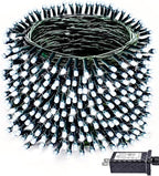 1000 LED Christmas Lights Outdoor Indoor, Super Long 330 FT Green Wire Plug In String Lights with 8 Modes & Timer & Memory, Waterproof Fairy Light for Xmas Tree Party Garden Decorations, Cool White