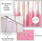 32PCS Bathroom Sets with Shower Curtain and Rugs-Grey Bathroom Accessories,Non Slip Bathroom Rugs Set with Toilet Lid Cover, Waterproof Shower Curtain, 3PC Soap Dispenser with Trash Can