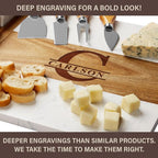 Realtor Gifts,Personalized Marble Wood Charcuterie Board,Real Estate Agent Gifts,Custom Laser Engraved Cheese Serving Board,Realtor Gifts for Women/Men,Cheese Platter,Closing Gifts for Realtors,Buyers
