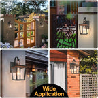 ALVIME Outdoor Wall Lights Fixture, Waterproof&All-Weather Wall Sconce, Exterior Garden Lanterns, Porch Outside Lamps for Entryway, House Backyard, Patio, Garage, Aged Copper&Clear Seedy Drizzle Glass