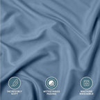 Bare Home Standard Pillow Sham Covers - Set of 2 - Premium 1800 Ultra-Soft Microfiber - Double Brushed - Stain & Fade Resistant - Bed Pillow Shams - Pillows Not Included (Set of 2, Coronet Blue)