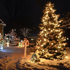 99FT 300 LED Christmas String Lights End-to-End Plug 8 Modes Indoor Lights with Timer, Outdoor Indoor Fairy Lights Christmas Tree Patio Garden Holiday Warm White