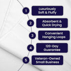 Ultra Soft & Plush Viscose from Bamboo Bath Towels - 700 GSM Luxury Bath Towels - 6 Piece Set - Super Absorbent & Quick Drying (Papyrus)