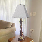 TOOTOO STAR Bell Lamp Shades, 6.5"x13"x10.5"(Spider) Rectangle Modern Lampshade for Table and Floor Lamps, Fabric Linen Hand Crafted, Assembly Required