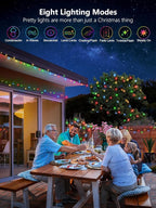 300 LED String Lights Outdoor, 100FT Multicolor Christmas Lights for Outside with Remote, Timer Memory Function, 8 Modes Waterproof Fairy Lights Plug in, for Xmas Tree Bedroom Patio Party