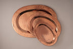 Sertodo Copper, Thessaly Oval Platter, Hand Hammered 100% Pure Copper