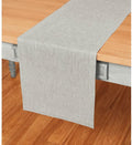 Solino Home Linen Table Runner 72 Inches Long - Athena, 100% Pure Linen Oyster Grey 14 x 72 Inch Table Runner for Dining, Fall, Autumn, Halloween, Thanksgiving, Holiday