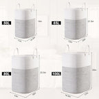 Woven Laundry Basket for Clothes, 65L Large Rectangle Laundry Hampers, Nursery Storage Basket for Toys, Tall Dirty Clothes Hamper for Bedroom Aesthetic, Bathroom, Laundry Room