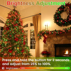 2 Pack Christmas String Lights Indoor Outdoor, Super Bright 66FT 200 LED String Lights Waterproof, 13 Modes Twinkle Xmas Lights with Timer for Christmas Tree Decorations (Red and Green)