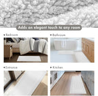 Madison Park Splendor Reversible 100% Cotton Tufted Bathroom Rug-3000 GSM Hotel Quality Luxurious Plush Medium Pile Bath Mat Absorbent, Quick Dry, Shower Room Décor, 24x72, Grey