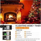Extra Long 264Ft 800 LED Christmas Lights with Timer, Green Wire Fairy Starry String Lights Plug in, 8 Modes and Memory, forIndoor Outdoor Xmas Tree Wedding Party Decoration,Multicolor