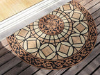 CHICHIC Entrance Door Mat Large 24 x 36 Inch Entry Way Doormat Front Door Rugs Outdoors Heavy Duty Welcome Mat Non Slip Rubber Back Low Profile for Garage, Patio, High Traffic Area, Semicircle