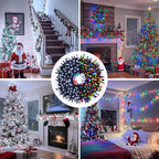JMEXSUSS Color Changing Christmas Lights, 66ft 200 LED White & Multicolor String Lights Outdoor Waterproof with Timer Remote, Connectable Christmas Tree Lights Plug in for Indoor Xmas Decor